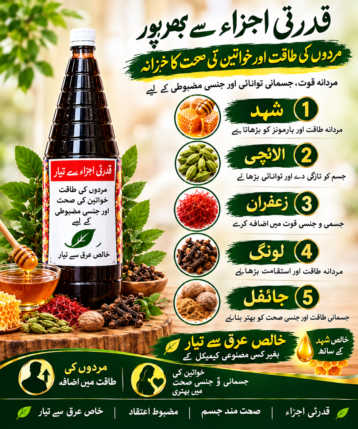 Sharbatay Fulad – Natural Herbal Tonic